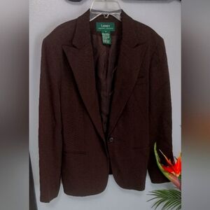 Lauren Ralph Lauren Brown Blazer